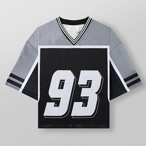 High Quality Men's American Rugby Uniform Breathable Mesh Football Jersey Comfortable Sports Top OEM Team Service - Product Image 2