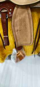 Selle en cuir de cheval Confortable Western Barrel Racing Pleasure Trail Taille et couleur Personnalisée - Product Image 4