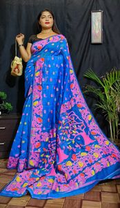 Exclusieve Designer Bruidskleding Aantrekkelijke Combinatie Dhakai Jamdani <span class=keywords><strong>Saree</strong></span> Voor Party Katoen Stof Handwerk Van Bangladesh
