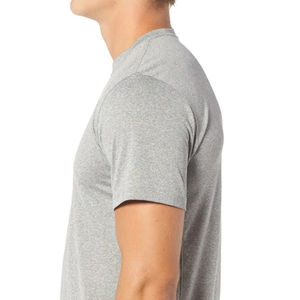 Venta caliente última moda desgaste Color sólido hombres camiseta para adultos transpirable personalizado OEM diseño secado rápido camiseta lisa para hombres - Product Image 6