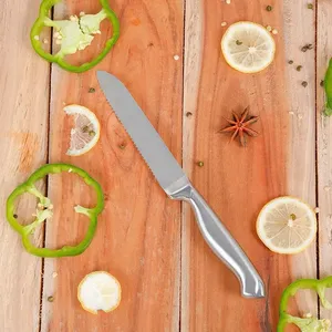 Venta al por mayor personalizado OEM ODM cubertería fábrica profesional Damasco cuchillo de cocina de acero inoxidable afilado Cuchillo de Chef cuchillo de pelar - Product Image 4