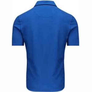 Vente en gros T-shirt polo 100% coton pour homme, tissu tricoté respirant brodé avec logo personnalisé, motif imprimé - Product Image 3