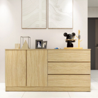 Meuble de rangement moderne à 2 portes et 5 tiroirs en aggloméré de haute qualité pour salon contemporain Furnizone
