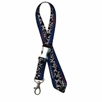 Cordones de poliéster cosidos con logotipo personalizado, correa para el cuello, cordón tejido bordado, Jacquard