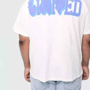 เสื้อยืดทรงปกติ คุณภาพสูง ผ้าคอตตอนเทอร์รี่ 100% สำหรับผู้ชาย MOQ ต่ำ ไซส์ใหญ่ รับสกรีนโลโก้แบบพัฟ พิมพ์ลายตามสั่ง ทรงไหล่ตก - Product Image 5