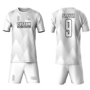 Impressionnant qualité Visible Sublimation impression respirant 100% maille Polyester tissu en gros Football uniforme rétro sport porte - Product Image 1