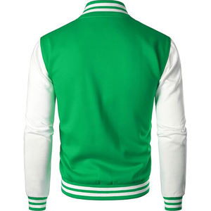 Blouson d'hiver en coton unisexe en laine avec manches en cuir chaud, style letterman de haute qualité pour le baseball universitaire - Product Image 6