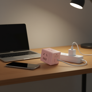 KYFEN Mini USB Pink <b>Multifunctional</b> <b>Charger</b> Quick Charging <b>Multifunctional</b> Socket - Product Image 3