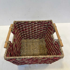 Luxury <b>Square</b> Seagrass Storage <b>Basket</b>-Eco-Friendly Multi-Purpose High Precision Lightweight Vietnam Made DKS11 Model - Product Image 5