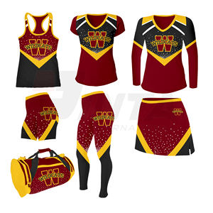 Meilleure vente uniforme de pom-pom girl couleur personnalisée uniforme de pom-pom girl fabriqué au Pakistan - Product Image 1