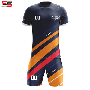 Ensembles d'uniformes de football imprimés par sublimation de conception personnalisée en gros OEM uniformes de football de couleur personnalisée pour hommes - Product Image 1