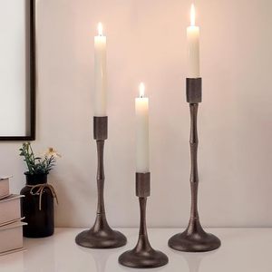 Bougeoir pilier en métal émaillé de haute qualité pour la décoration intérieure, bougeoir de table pour lumière de bougie, vaisselle, meilleur design - Product Image 1