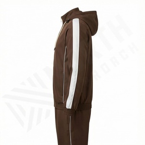 Ensemble de survêtement pour hommes grande taille, vente en gros, logo personnalisé, molleton de coton surdimensionné, tenue d'entraînement deux pièces, ensemble de sport d'hiver, mode - Product Image 3