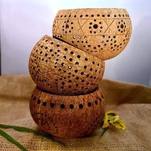 Bougie chauffe-plat à la noix de coco écologique et durable utilisée pour les fêtes, les mariages fabriqués au Vietnam Eco2go - Product Image 2