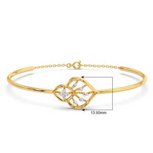 VS1 Clarity F Color Pulsera 14K Gold Lab Grown Diamond Jewelry para Mujeres para la fabricación de joyas - Product Image 4