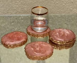 Grands sous-verres multifonctionnels en résine et bois, personnalisables, style classique, écologiques, épaisseur personnalisée, Crescent Crafts - Product Image 3