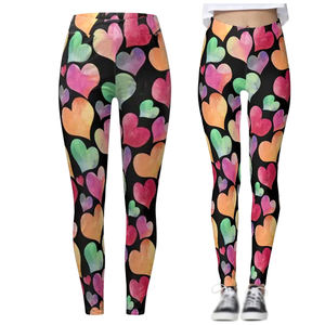 กางเกงโยคะเอวสูงระบายอากาศของผู้หญิงกางเกงเอวยางยืดพิมพ์ซับลิเมชันใหม่ผลิตตามสั่ง - Product Image 6