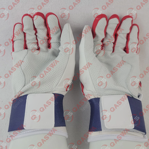 Long <b>Red</b> Blue White Color Cabretta Leather Baseball Batting <b>Gloves</b> Breathable Customized Logo Baseball <b>Gloves</b> for Game Practice - Product Image 4