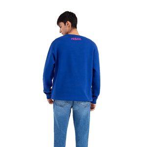 เสื้อสเวตเตอร์คอกลมคอกลมคอกลมสำหรับผู้ชายผ้าฝ้าย100% พิมพ์ลายบนหน้าจอแบบลำลองและขายดี - Product Image 3