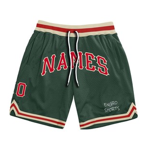 Best Seller Basketball <b>Shorts</b> Custom Design Beautiful to Look Comfortable to Wear <b>Green</b> Red Authentic Basketball <b>Shorts</b> - Product Image 1