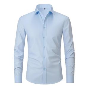 New Custom Stylish Stand Collar Shirts Premium Organic Cotton Quick-Dry Shirts <b>Top</b> Trending Summer Casual Men's Shirts - Product Image 4