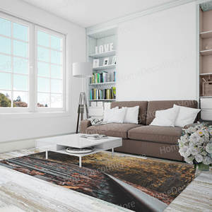 Alfombra con estampado de vías de ferrocarril, diseño de paisaje de vías de tren, regalo perfecto para él, alfombra goblen - Product Image 4