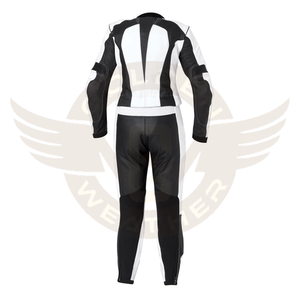 Combinaison en cuir de moto coupe-vent imperméable pour femmes au design personnalisé pour la vente en gros de protecteur de moto et de course automobile - Product Image 3