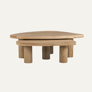 Table basse à étages de style ferme avec rangement, en chêne carré, métal, verre et marbre, pour usage intérieur, maison ou hôtel - Product Image 4