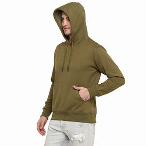 Sudadera con Capucha Holgada de Algodón Grueso, Sudadera de Forro Polar Extra Grande Personalizada, Sudadera Unisex Lisa para Ropa Urbana - Product Image 1