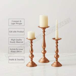 เชิงเทียนอะลูมิเนียมทำมือ ปี 2026 ตกแต่งสไตล์โบราณ สำหรับงานแต่งงานและคริสต์มาส ของตกแต่งบ้านหรูหรา สไตล์ยุโรป - Product Image 6