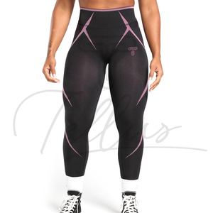 Leggings Deportivos de Cintura Alta, Transpirables, Sólidos, para Mujer, para Gimnasio, Fitness, Yoga, Sin Costuras, Nueva Colección, Alta Calidad, Venta al Por Mayor - Product Image 2