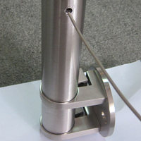 Custom Size Schwarzes Edelstahl-Kabel handlauf system für Außen deck und Balustrade