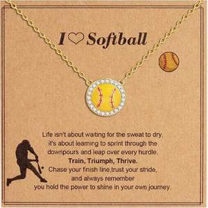 Ожерелье с подвесками в виде мячей для волейбола, футбола, баскетбола, пиклбола для женщин и девушек, спортивные кулоны, ювелирные украшения, подарки для болельщиц на день игры - Product Image 2