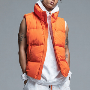 Chaleco Acolchado con Capucha sin Mangas OEM para Hombre, Chaleco Abrigado de Invierno, Chaleco Acolchado Grueso con Cremallera y Capucha para Hombre - Product Image 2
