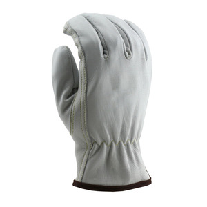 Gants de conduite en peau de chèvre avec doublure résistante aux coupures Grands gants de jardinage durables de protection des mains de sécurité industrielle robustes - Product Image 4