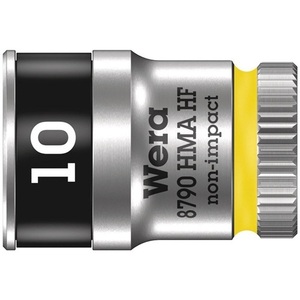WERA 8790 HMA HF Inserto de llave de vaso de 6 puntas de 1/4 pulg. Ancho de llave de 10 mm, longitud de 23 mm - Product Image 1