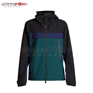 Ensemble de survêtement coupe-vent pour hommes, color block, avec poignets élastiques, décontracté, pour le sport, personnalisable avec logo OEM, veste et pantalon légers - Product Image 2