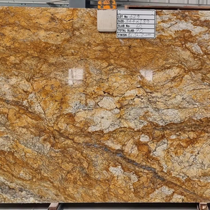 Dalles de granit fusion or design moderne coffre-fort durable pour salle à manger salon chambre à coucher hôtel espaces commerciaux grande dalle polie - Product Image 1