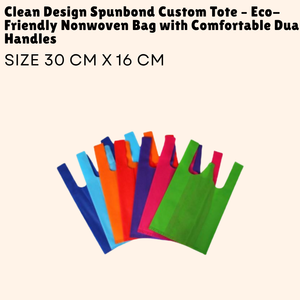 Sac fourre-tout écologique non tissé Spunbond de conception propre avec deux poignées confortables - Product Image 1