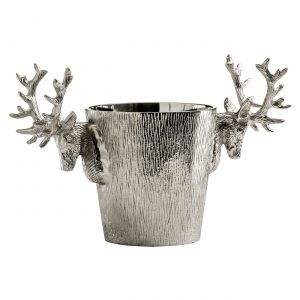 Enfriador de Vino con Forma de Cabeza de Toro de Aluminio Fundido para Bar o Restaurante, Porta Botellas Redondo, Ecológico, Cubo de Hielo para Cerveza para Fiestas - Product Image 3