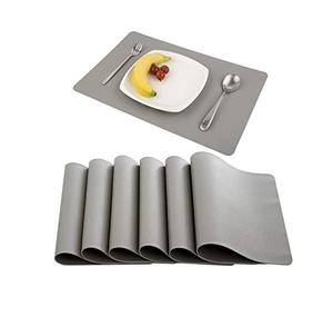 Manteles individuales de cuero diferentes 2 colores de cuero de alta calidad manteles y almohadillas para mesa de comedor precio al por mayor - Product Image 2