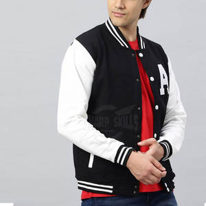 Chaqueta de béisbol de alta calidad Precio al por mayor Chaqueta de béisbol de estilo único para la venta en línea - Product Image 5
