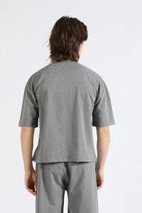 เสื้อยืดผ้าฝ้ายถักแบบหนาแขนสั้นสำหรับปิด100% ออกแบบได้ตามต้องการ - Product Image 2
