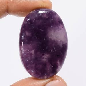 Pierre précieuse de lépidolite violette naturelle en gros en OEM pour la fabrication de bijoux pierre de lapidolite de forme ovale prix bon marché approvisionnement en vrac - Product Image 2