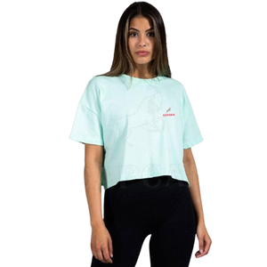 Camiseta de Mujer, Color Personalizado, 100% Algodón, Estilo Hip Hop, Corte Ajustado, Secado Rápido, Cuello Redondo, Cierre de Botones, Diseño de Parches, Oferta de Invierno - Product Image 3