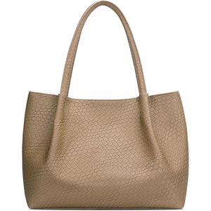 Sac fourre-tout en cuir de vachette pour femmes tendance, texture croco, sac à main à bandoulière, design structuré durable pour une élégance quotidienne - Product Image 1