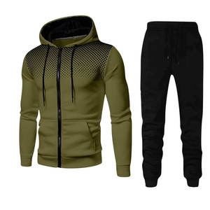 ชุดวอร์มลำลองผู้ชายไซส์ใหญ่แบบ 2 ชิ้น สำหรับฤดูหนาว แขนยาว แบบกลับด้านได้ แห้งเร็ว - Product Image 5