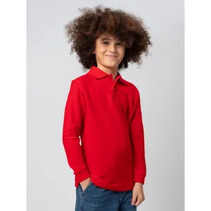 Child <b>Long</b> <b>Sleeve</b> <b>Polo</b> Evolution Promotional <b>Shirt</b> for Merchandising - Product Image 1
