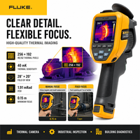   Caméra thermique industrielle TiS55+ professionnelle infrarouge, 256x192 pixels d'image thermique, résolution d'affichage 640x480 pour