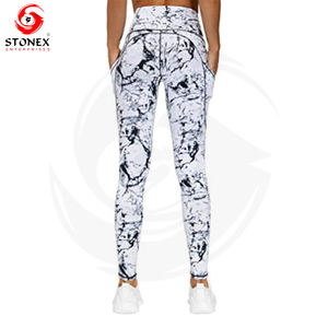 High Quality Custom Logo High Waist Tight Seamless Yoga <b>Leggings</b> for <b>Women</b> New Fashion Solid <b>Pattern</b> Pants - Product Image 3